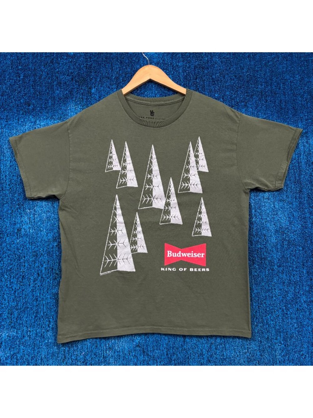 Budweiser King Of Beers Green T-Shirt Size Medium